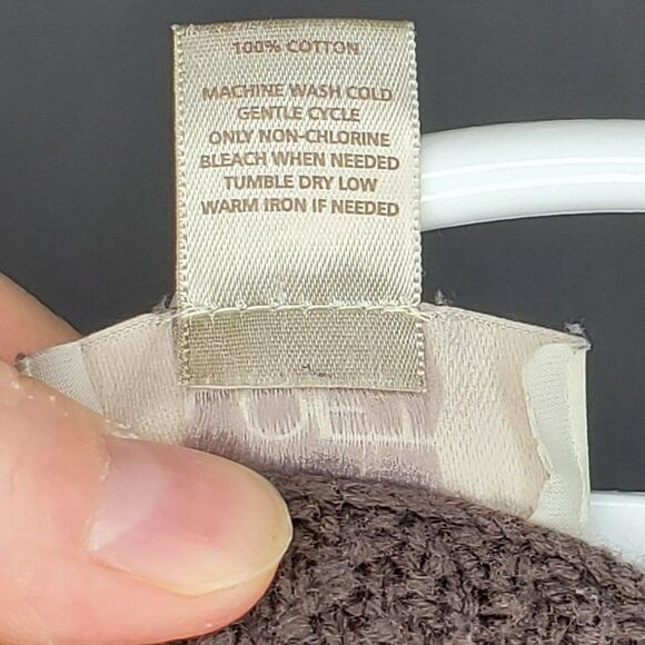 Loft Brown Cotton Crew Neck Chunky Knit Sweater Size‎ Extra Small - Picture 4 of 10